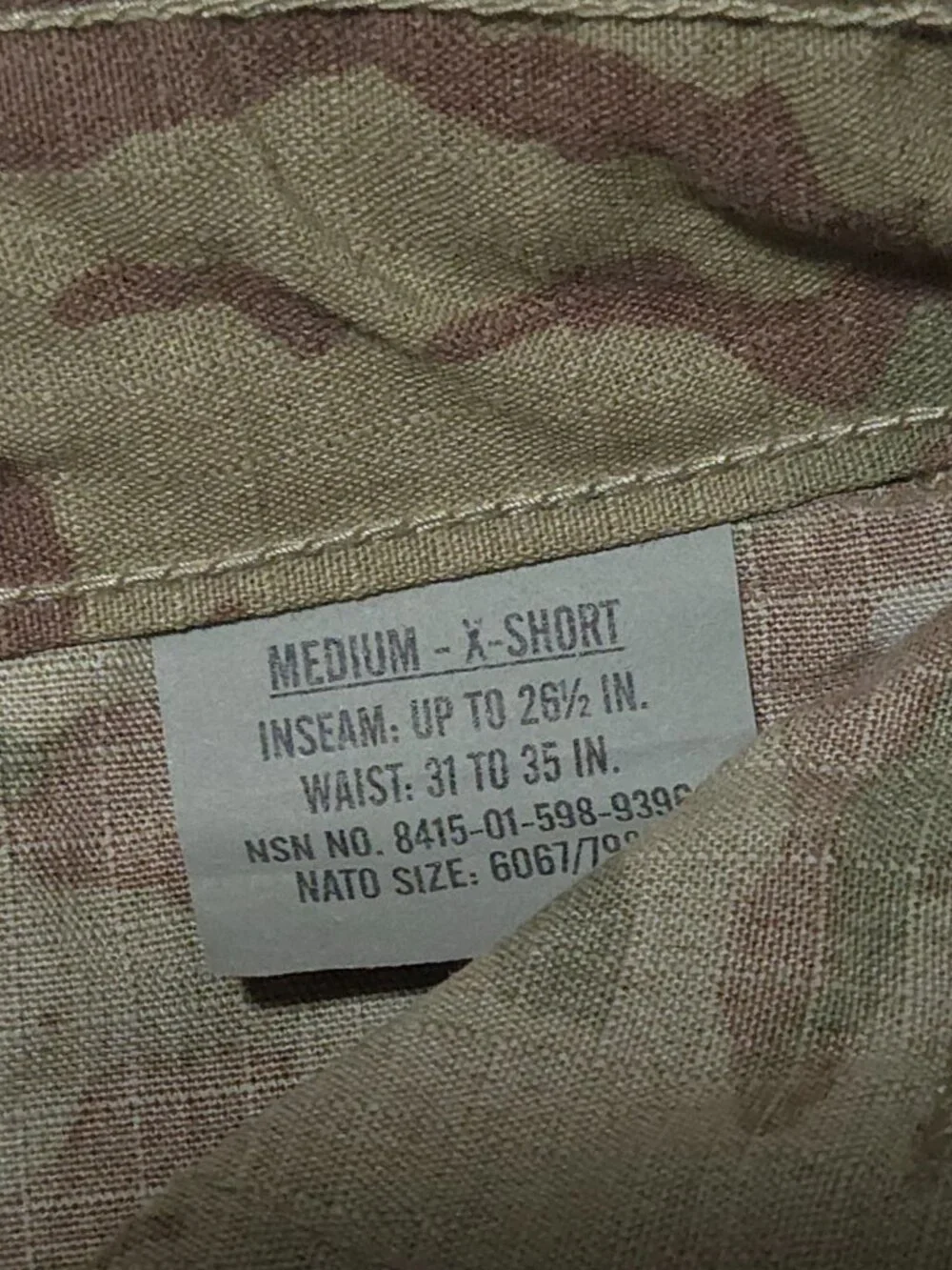US Military Army OCP Multicam Camo Combat Pants Medium X-Short FR Resistant NWT